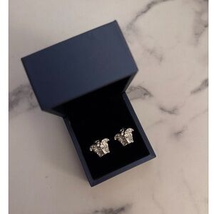 Silver Medusa Stud Earrings